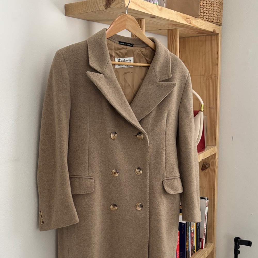 Women's Tan Wool Coat